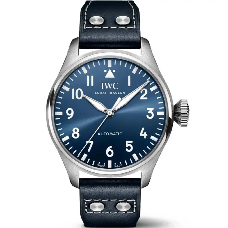 IWC Big PIlot’s 43 IW329303 Blue Dial-IWC Watch with Gold Case -