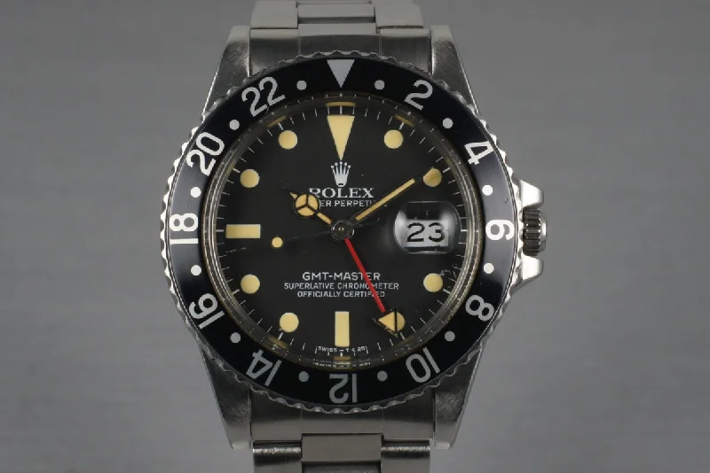 1981 Rolex GMT 16750-Rolex Watch with High-End Leather Strap -