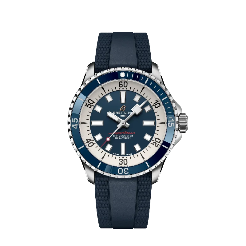 Breitling SUPEROCEAN Automatic 42mm Stainless Steel Men's Watch-Breitling Watch with Rotating Bezel -