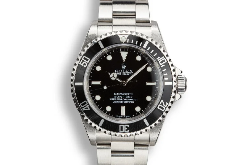 2006 Rolex Four Line Submariner 14060M with Box and Papers-Rolex Watch with Quickset Date -