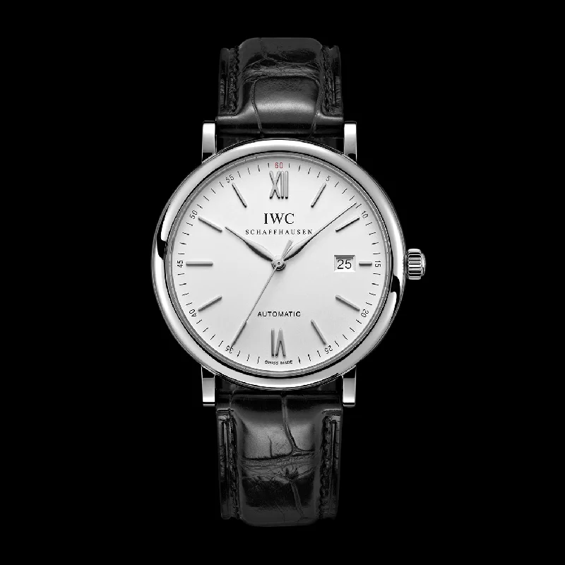 IWC Portofino Automatic Watch, 40mm White Dial, IW356501-IWC Watch for Aviation Enthusiasts -