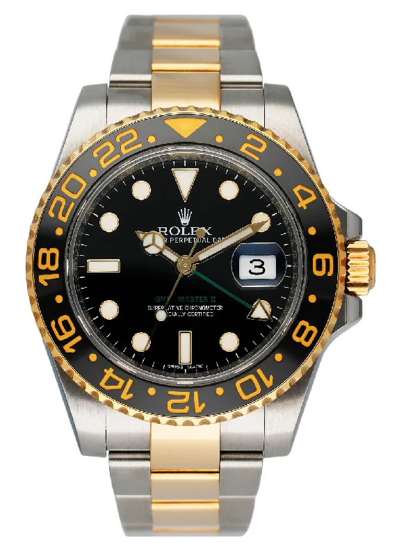 Rolex GMT Master II 116713LN Two Tone Mens Watch Box Papers-Rolex Watch with Chronograph Function -