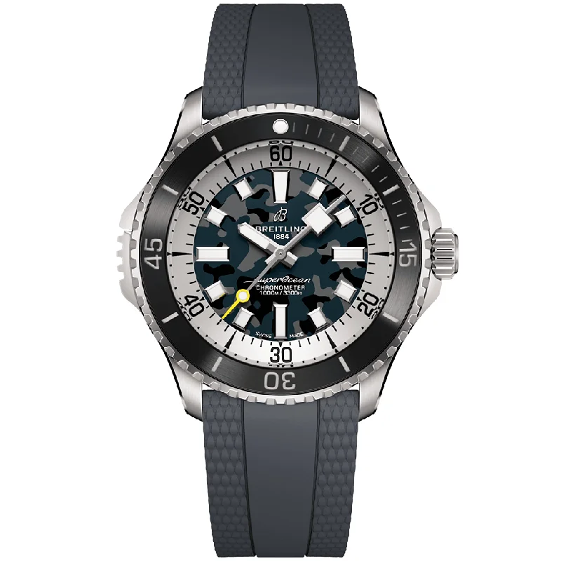 Superocean Automatic 46 Super Diver E10379351B1S1-Breitling Watch with Multi-Function Chronograph -