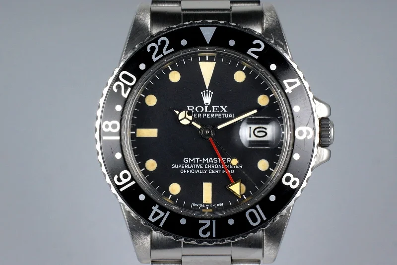 1983 Rolex GMT 16750 Matte Dial-Rolex Watch with Moonphase -