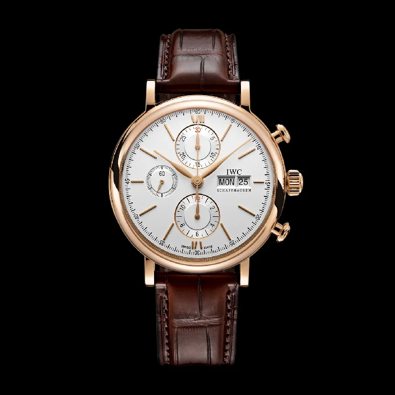 IWC Portofino Chronograph Watch, 42mm White Dial, IW391025-IWC Watch for Serious Collectors -