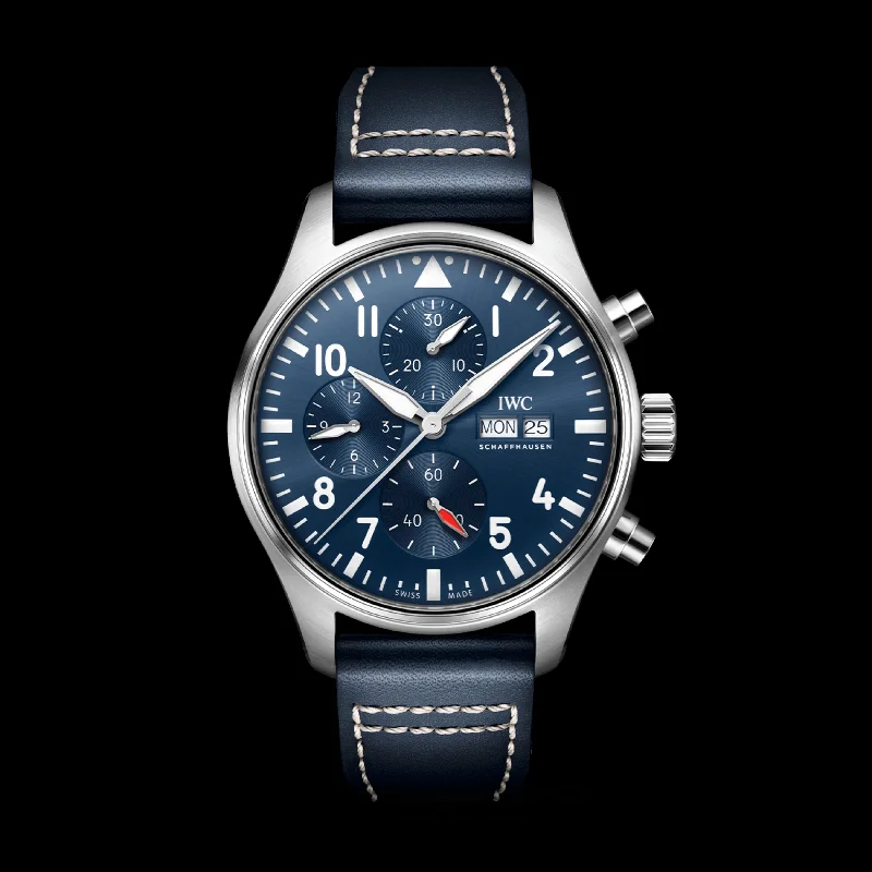 IWC Pilot'S Watch Chronograph Watch, 43mm Blue Dial, IW378003-IWC Watch with Titanium and Ceramic Case -