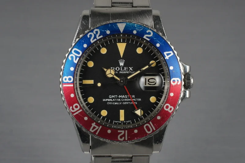 1972 Rolex GMT 1675-Rolex Watch with Military Precision -