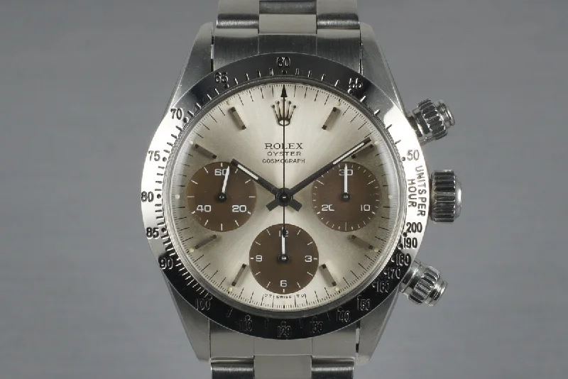 1972 Rolex Daytona 6265 Silver Tropical Dial-Rolex Watch with Luxurious Packaging -