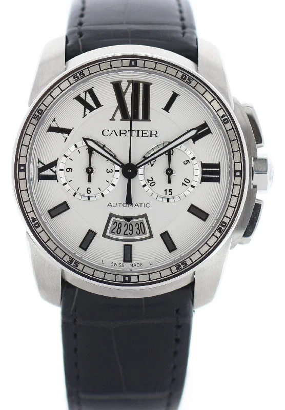 Cartier Calibre Chronograph Stainless Steel 3578 / W7100046-Cartier Watch with Automatic Movement -