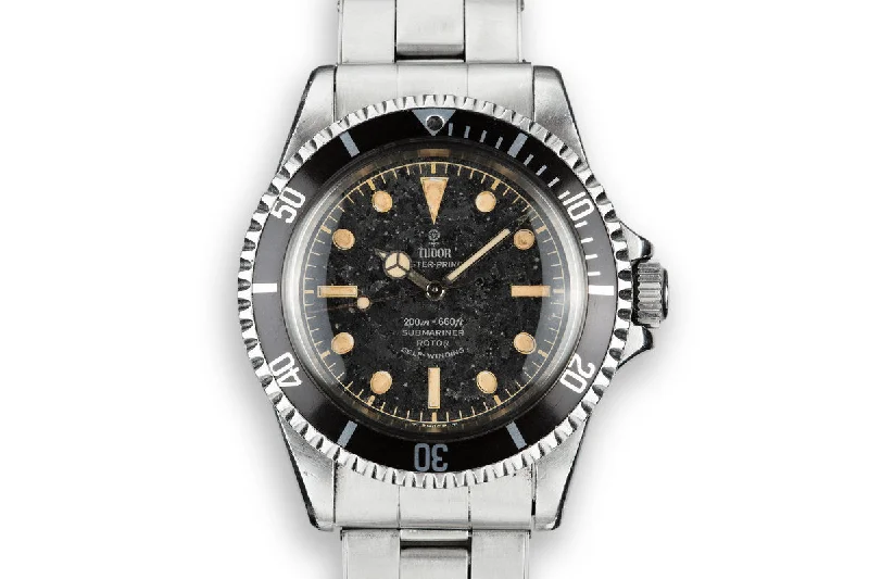 1964 Tudor Submariner 7928 Gilt Dial-Rolex Watch with White Gold Case -