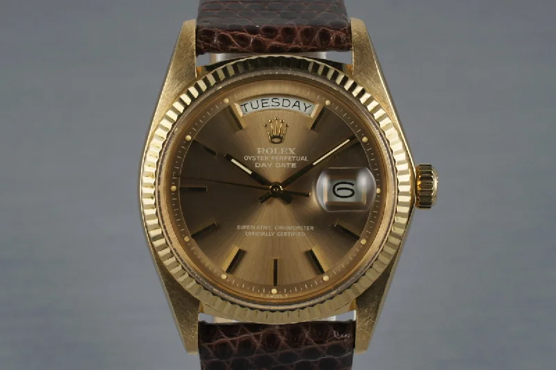 1977 Rolex YG Day-Date 1803 Brown Dial-Rolex Watch with Special Edition Features -