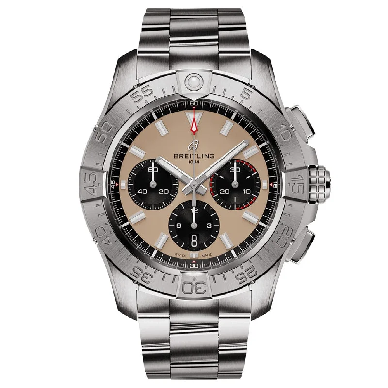 Avenger B01 Chronograph 44 AB0147101A1A1-Breitling Watch with Military-Style Design -