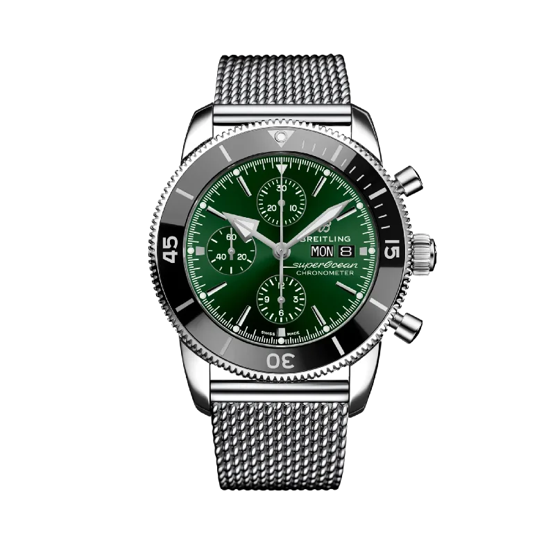 SUPEROCEAN HERITAGE CHRONOGRAPH-Breitling Watch with Vintage Pilot Chronograph Design -