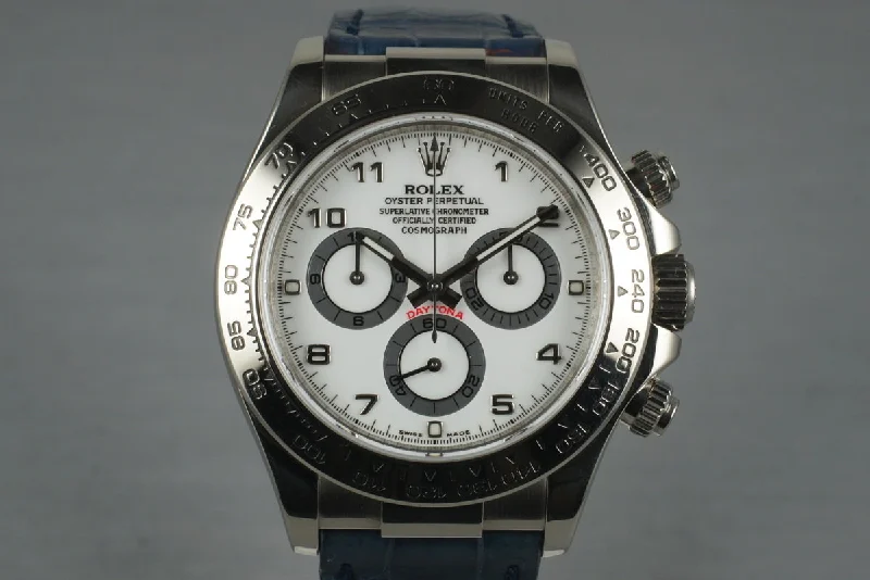 2006 Rolex 18K WG Daytona 116519 with Box-Rolex Watch for Special Occasions -