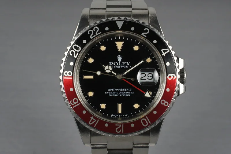 1987 Rolex Fat Lady GMT 16760 with Box and Papers-Rolex Watch with Black Dial -