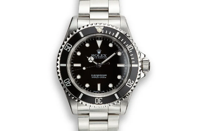 1995 Rolex Submariner 14060 with Tritium Dial-Rolex Watch with Dual Time Zone -