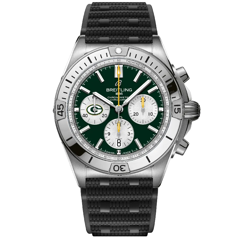 Chronomat B01 42 NFL Green Bay Packers Edition AB01342B1L1S1-Breitling Watch for Business Professionals -