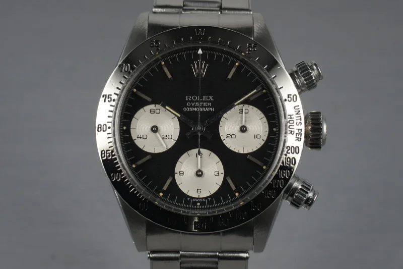 1970 Rolex Daytona 6265 Black Dial-Rolex Watch with 18k Gold Case -