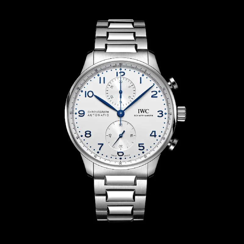 IWC Portugieser Chronograph Watch, 41mm Silver Dial, IW371617-Buy IWC Watches Online -