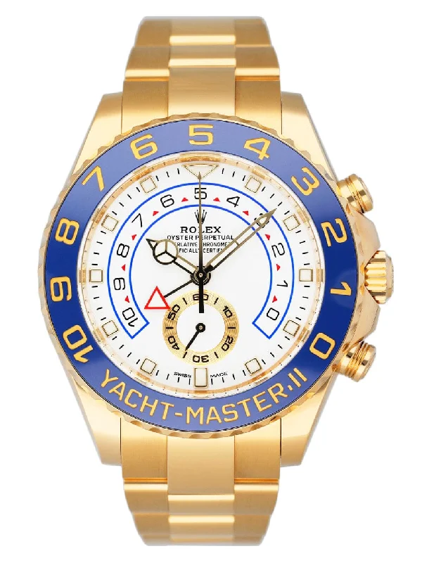 Rolex Yacht-Master II 116688 18K Yellow Gold Mens Watch Box Papers-Rolex Watch with Chronograph and Date -