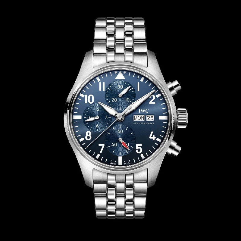 IWC Pilot’S Watch Chronograph 41 Watch, 41mm Blue Dial, IW388102-IWC Watch with Rare Dial Design -