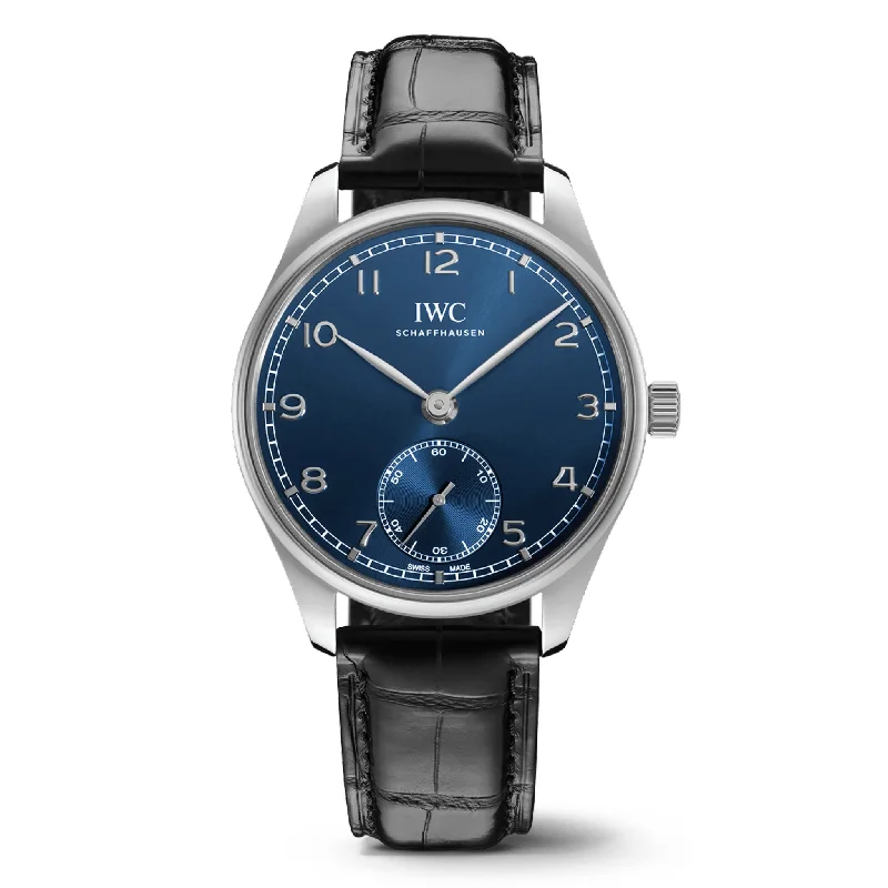 IWC Portugieser Automatic 40 Watch, 40.4mm Blue Dial, IW358305-IWC Watch for Investment -