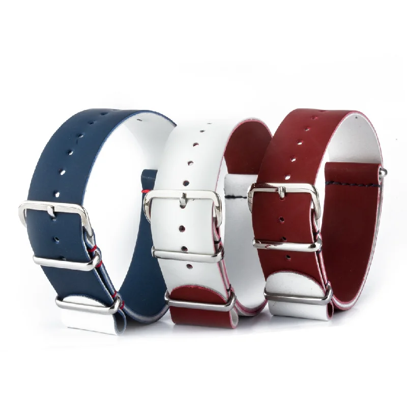 Pack Équipe de France - Bracelets NATO x3 Veau rubber (bleu, blanc, rouge)-IWC Watch for Timekeeping Precision -