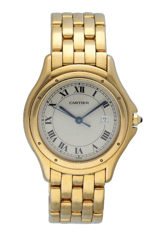 Cartier Cougar Panthere 116000R Large Yellow Gold Watch-Cartier Watch with Exclusive Design -