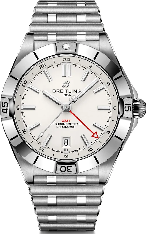 Breitling Chronomat Automatic GMT 40 White-Breitling Watch with Precision Timing Function -