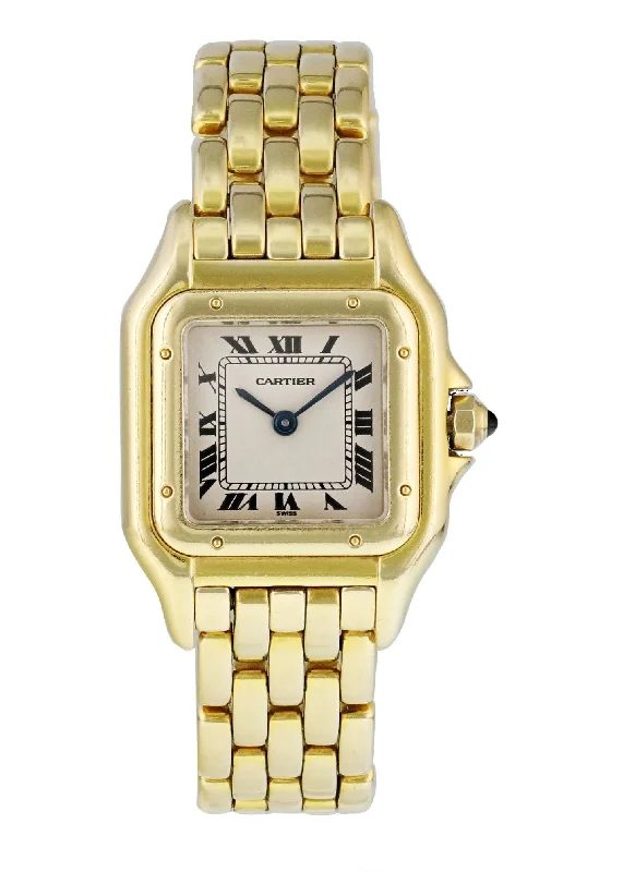 Cartier Panthere 18K Yellow Gold Ladies Watch-Cartier Watch with Sapphire Crystal -