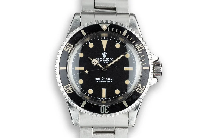 1970 Rolex Submariner 5513 Serif Dial with Service Papers-Rolex Watch with Luxury Features -