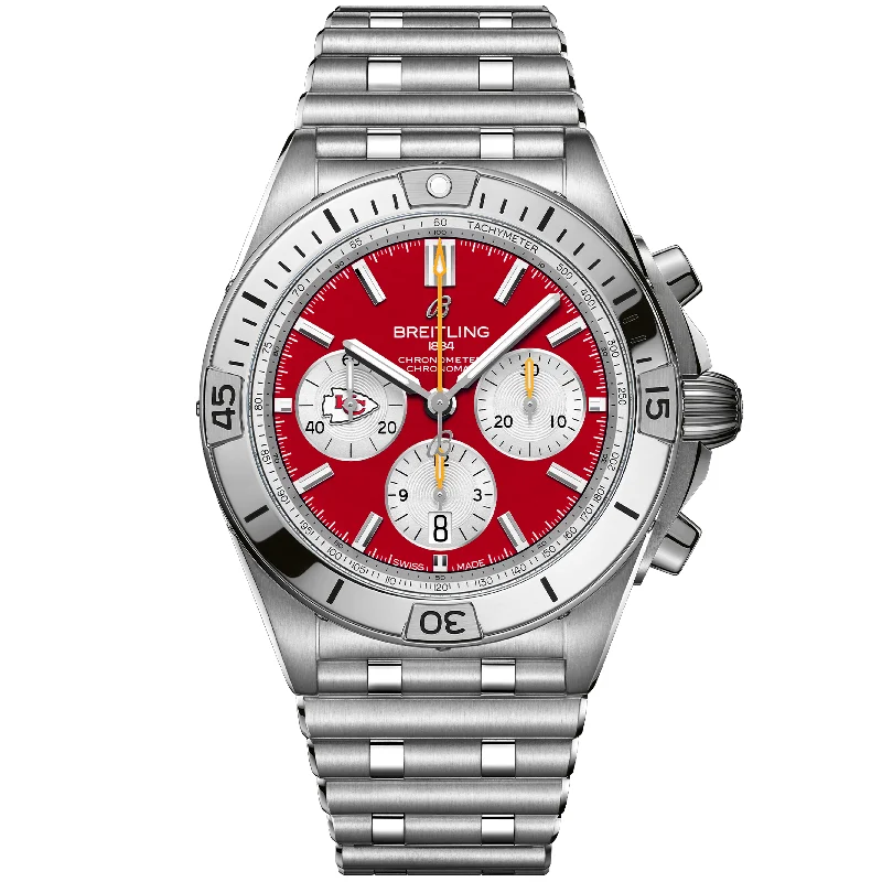 Chronomat B01 42 NFL Kansas City Chiefs Edition AB01342B1K5A1-Breitling Watch for Exclusive Gifting -