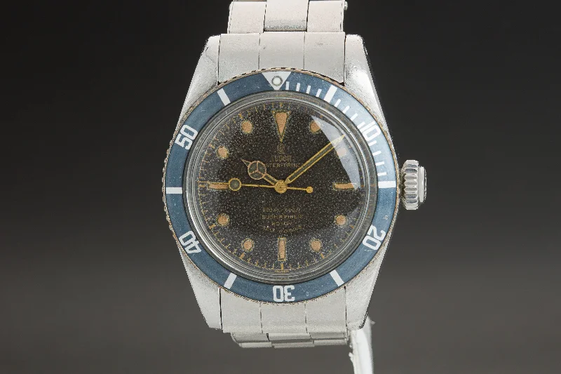 1958 Tudor Big Crown Submariner 7924 Gilt Dial-Rolex Watch with High Precision -