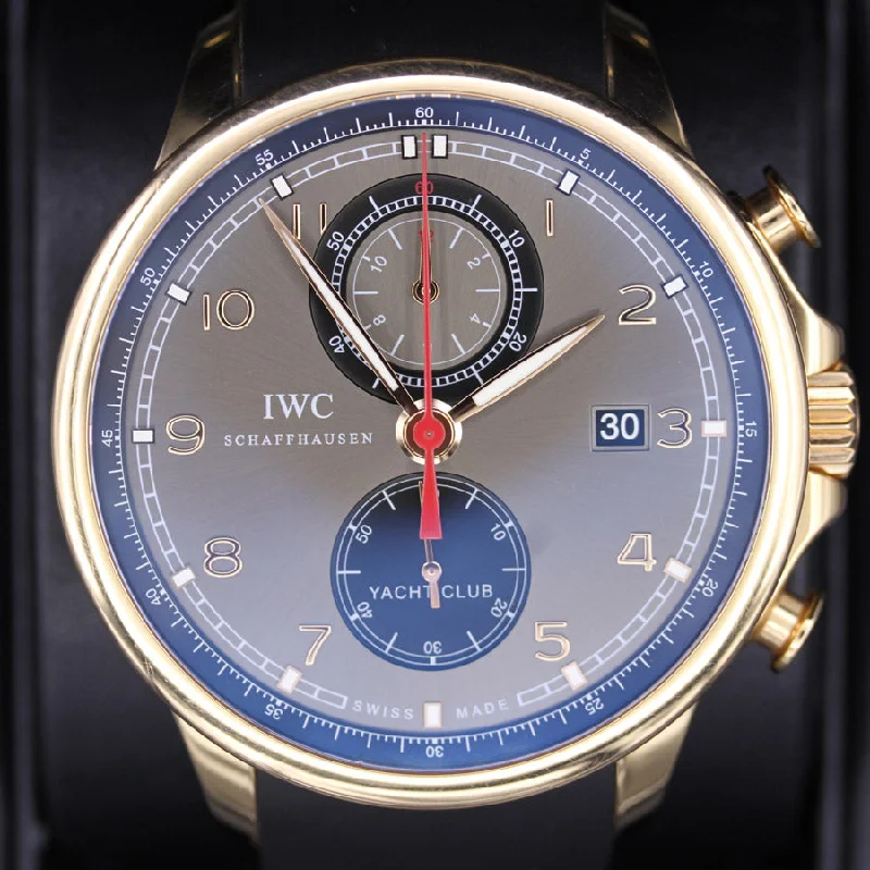 IWC Portugieser Yacht Club 45mm IW390209 Ardoise Dial Pre-Owned-IWC Watch with 500M Water Resistance -