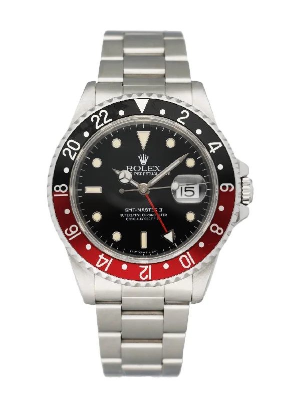 Rolex GMT Master II 16710 Coke Bezel Men's Watch-Rolex Watch with 18k White Gold Case -