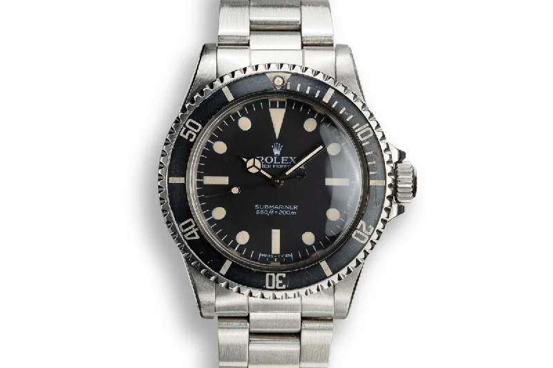 1984 Rolex Submariner 5513 with MK V Maxi Dial-Rolex Watch with Titanium Case -