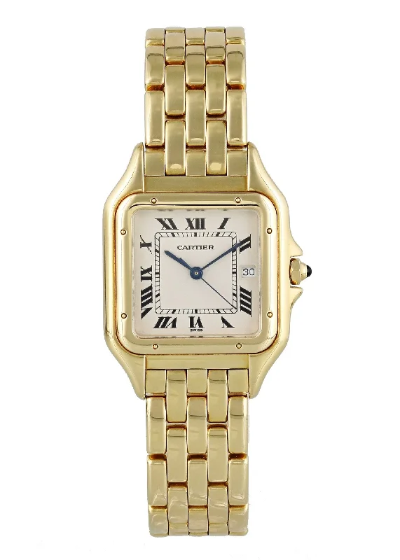 Cartier Panthere 18k Yellow Gold Large 1060 Watch-Cartier Watch with 200M Water Resistance -