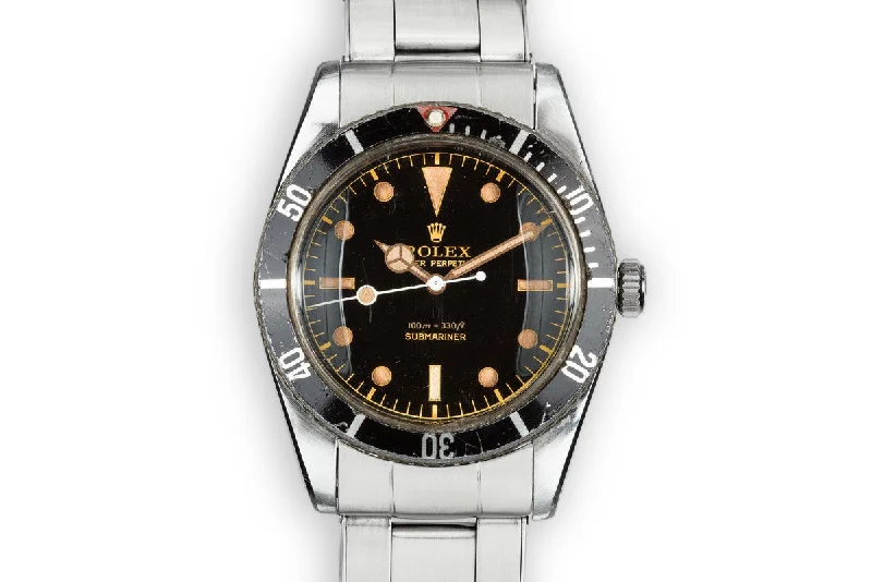 1957 Rolex Submariner 6536 with Red Triangle Insert-Rolex Watch for Collectors -