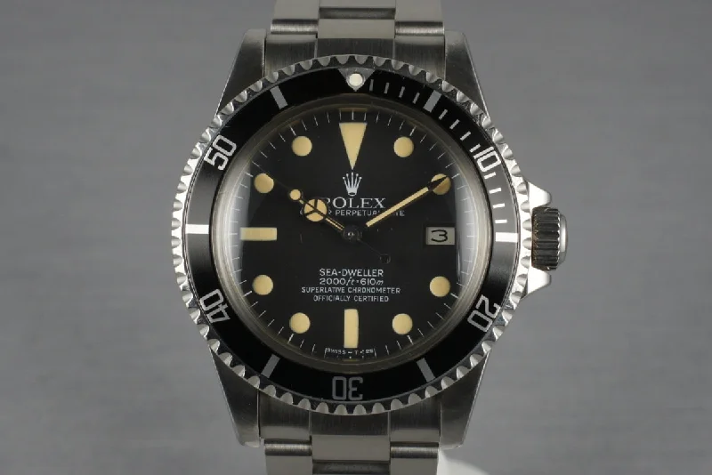 1983 Rolex Sea Dweller 1665-Rolex Watch with Minimalist Design -