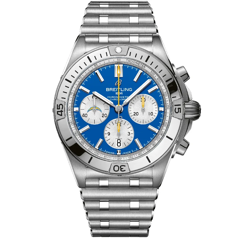 Chronomat B01 42 NFL Los Angeles Chargers Edition AB01342B1C8A1-Breitling Watch with High-Precision Timekeeping -