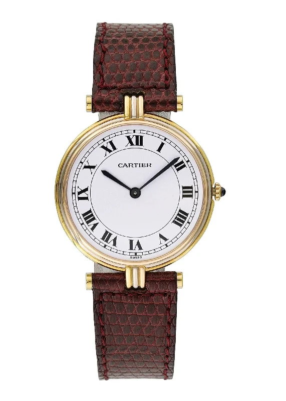 Cartier Paris Tri-color 18k Gold Ladies Watch-Cartier Watch for Fashionable Timepieces -