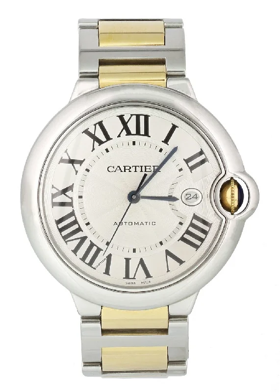 Cartier Ballon Bleu Jumbo 3001 Mens Watch-Cartier Watch with Chronograph and Date -