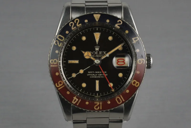 1958 Rolex GMT 6542 with Bakelite Bezel-Rolex Watch with 200M Water Resistance -