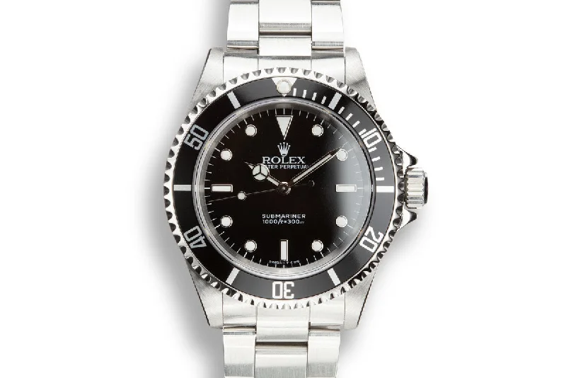 1990 Rolex Submariner 14060 with Service Papers-Rolex Watch with Elegant Design -