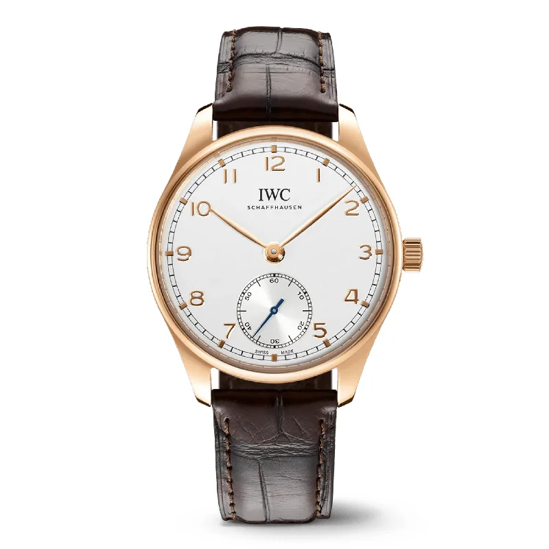 IWC Portugieser Automatic 40 Watch, 40.4mm White Dial, IW358306-IWC Watch with Swiss Movement -