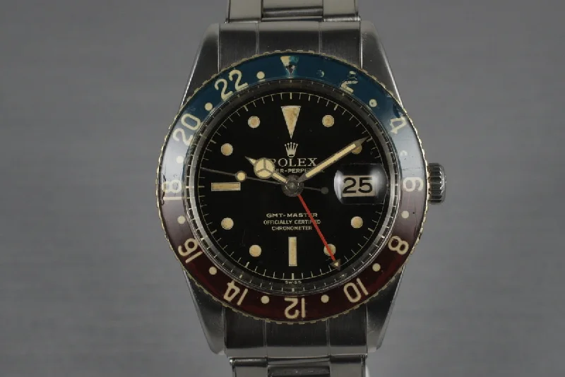 1954 Rolex GMT 6542 with Original Bakelite Bezel-Rolex Watch for Precision Timepieces -