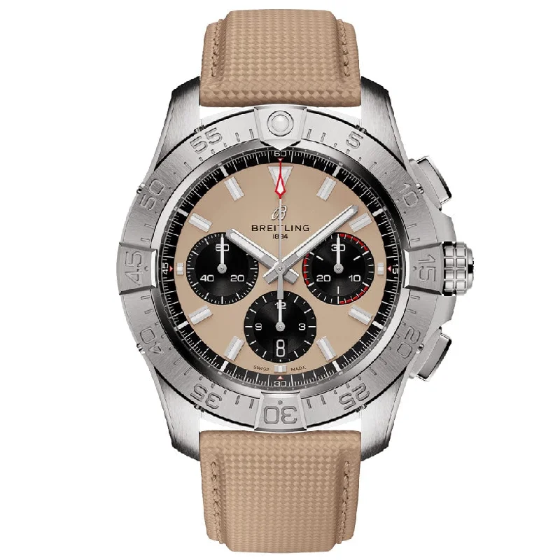 Avenger B01 Chronograph 44 AB0147101A1X1-Breitling Watch with Dual Chronograph Display -