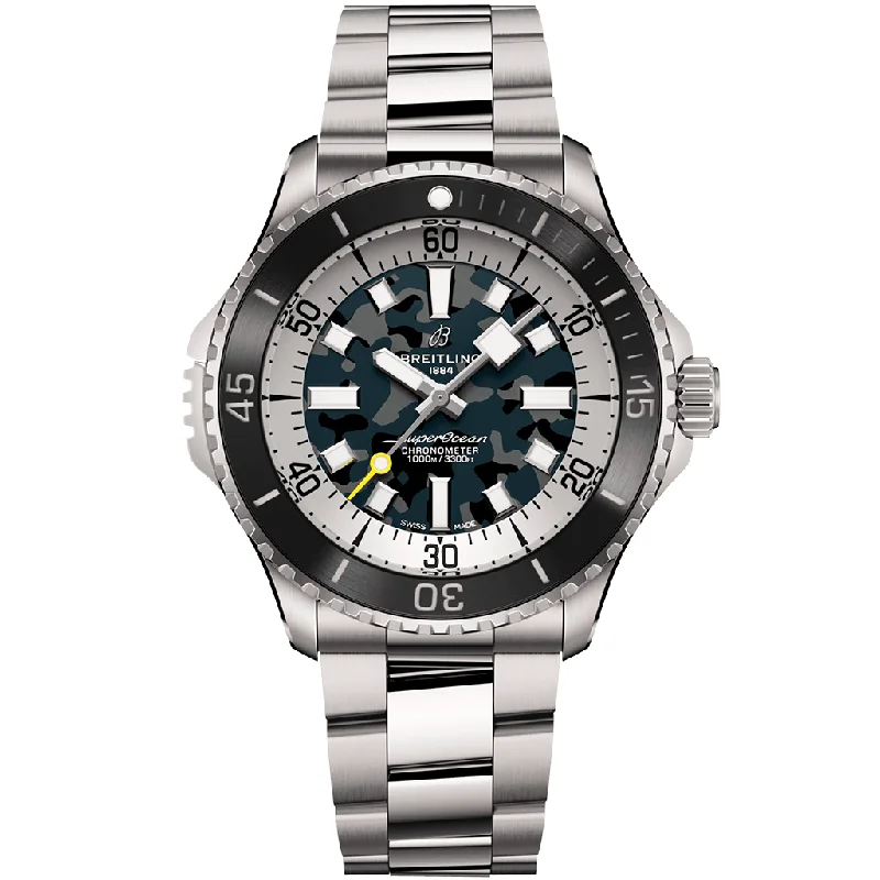 Superocean Automatic 46 Super Diver E10379351B1E1-Breitling Watch with Exclusive Pilot’s Features -