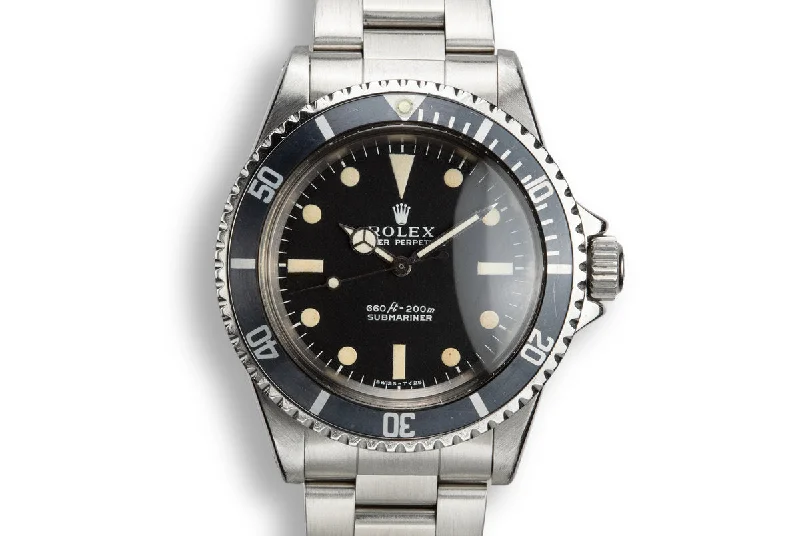 1971 Rolex Submariner 5513 with Box and Papers-Rolex Watch with Classic Chronograph Design -