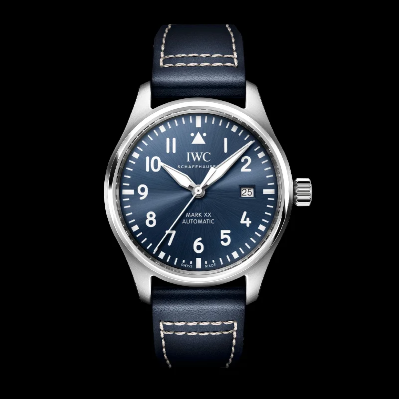 IWC Pilot'S Watch Mark Xx Watch, 40mm Blue Dial, IW328203-IWC Watch with Tachymeter -